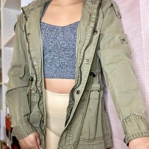 Cargo Zip Up w/ Hoodie